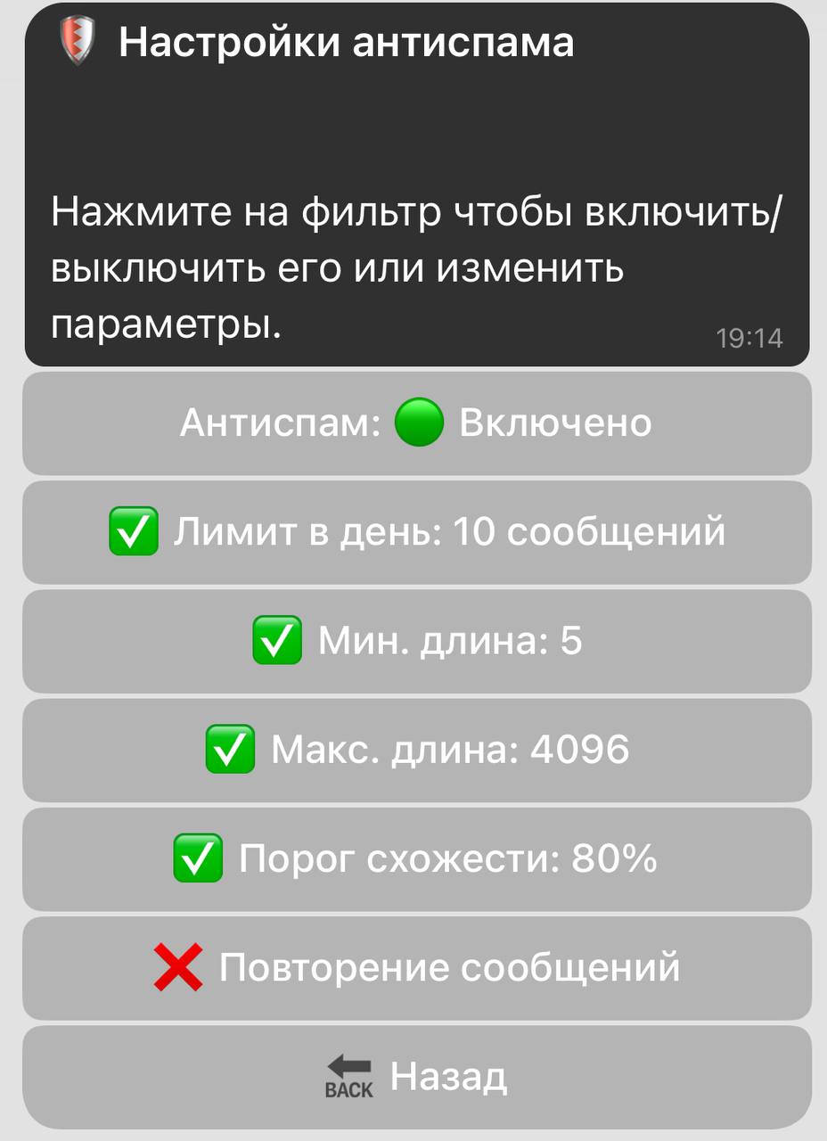Antispam filters